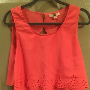 Ya Los Angeles shirt in coral with open-back